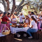 Grupo de cocineras tradicionales reunidas en Santiago de Anaya, Hidalgo, durante un encuentro gastronómico en noviembre de 2025